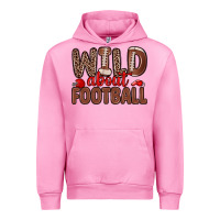 Fuchsia Pink wild about football Urban Hoodie - Zillion Design Studio