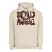 Pigment French Oak wild about football Urban Hoodie - Zillion Design Studio