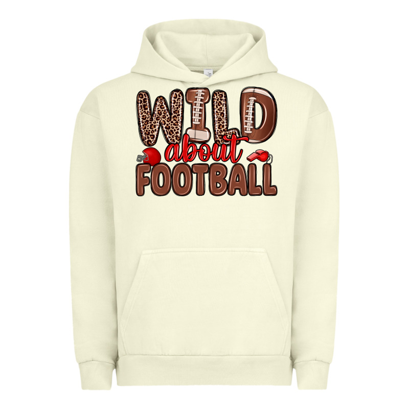 Wild About Football Urban Hoodie by Zillion Design Studio | Teevron