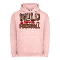 Pigment Salmon wild about football Urban Hoodie - Zillion Design Studio