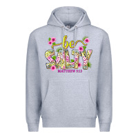 Heather Grey summer be salty matthew 5 13 Premium Hoodie - texasbilliewilder