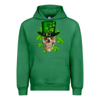 Emerald st. patrick's day skull Urban Hoodie - RanaPortraitStore