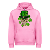 Fuchsia Pink st. patrick's day skull Urban Hoodie - RanaPortraitStore