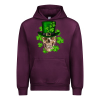 Mauve Wine st. patrick's day skull Urban Hoodie - RanaPortraitStore