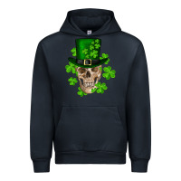 Navy st. patrick's day skull Urban Hoodie - RanaPortraitStore
