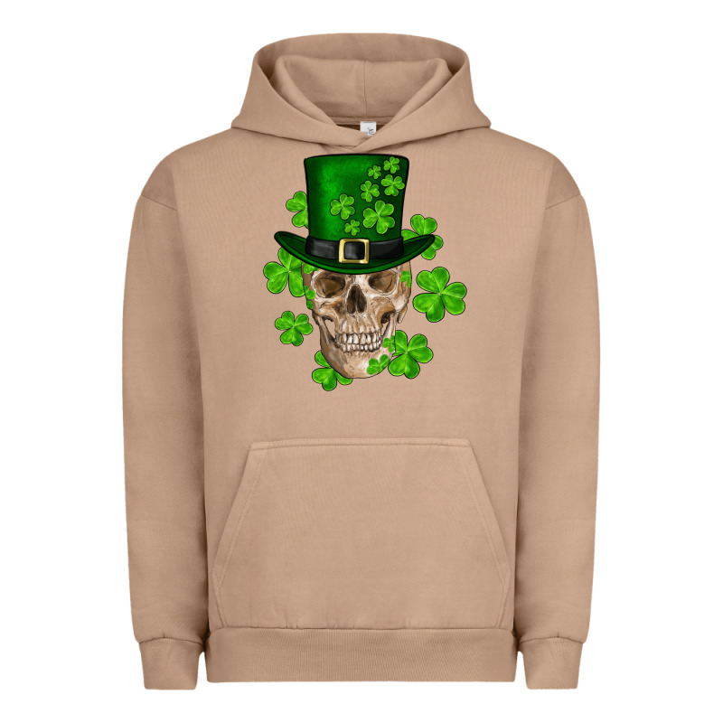 St. Patrick's Day Skull Urban Hoodie by RanaPortraitStore | Teevron