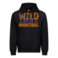 Black wild about basketball Urban Hoodie - Zillion Design Studio