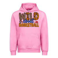 Fuchsia Pink wild about basketball Urban Hoodie - Zillion Design Studio