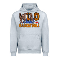 Heather Grey wild about basketball Urban Hoodie - Zillion Design Studio