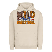 Pigment French Oak wild about basketball Urban Hoodie - Zillion Design Studio