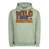 Pigment Oil Green wild about basketball Urban Hoodie - Zillion Design Studio