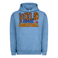 Pigment Pebble Blue wild about basketball Urban Hoodie - Zillion Design Studio