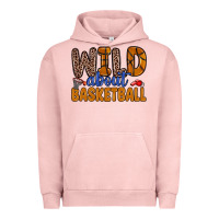 Pigment Salmon wild about basketball Urban Hoodie - Zillion Design Studio