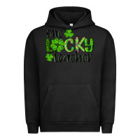 Pigment Black st. Patrick's day one lucky teacher Urban Hoodie - RanaPortraitStore
