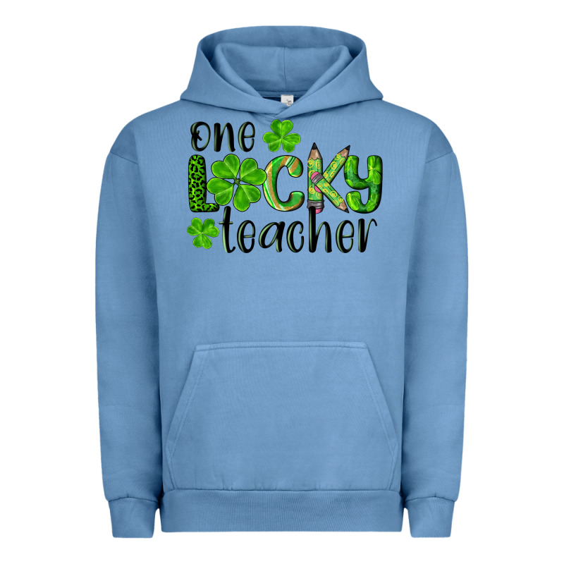 St. Patrick's Day One Lucky Teacher Urban Hoodie by RanaPortraitStore | Teevron