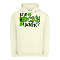 Pigment Pistachio st. Patrick's day one lucky teacher Urban Hoodie - RanaPortraitStore