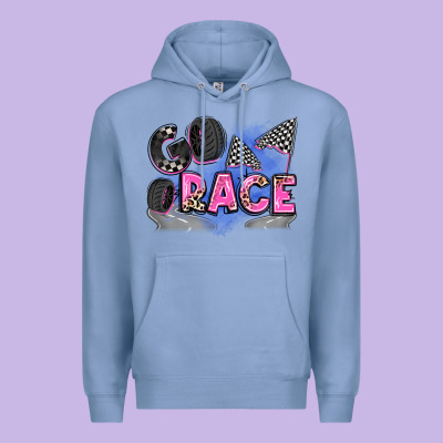 Go Race Premium Hoodie Designed By Zillion Design Studio