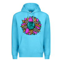 Ocean Blue race sunflower Premium Hoodie - Zillion Design Studio