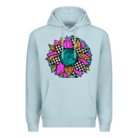 Blue Mist race sunflower Premium Hoodie - Zillion Design Studio