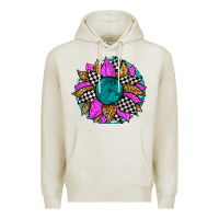 Oatmeal Heather race sunflower Premium Hoodie - Zillion Design Studio