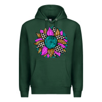Sports Green race sunflower Premium Hoodie - Zillion Design Studio