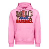 Fuchsia Pink wild about baseball Urban Hoodie - Zillion Design Studio