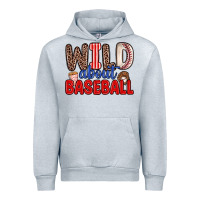 Heather Grey wild about baseball Urban Hoodie - Zillion Design Studio