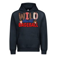 Navy wild about baseball Urban Hoodie - Zillion Design Studio
