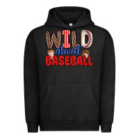 Pigment Black wild about baseball Urban Hoodie - Zillion Design Studio