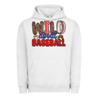Pigment Lunar Rock wild about baseball Urban Hoodie - Zillion Design Studio