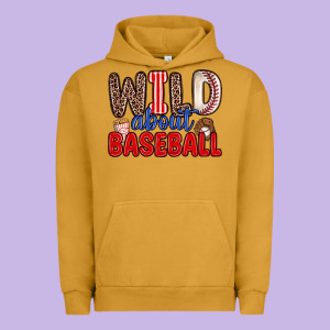Wild About Baseball Urban Hoodie Designed By Zillion Design Studio