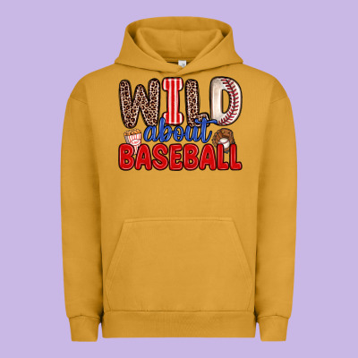 Wild About Baseball Urban Hoodie Designed By Zillion Design Studio