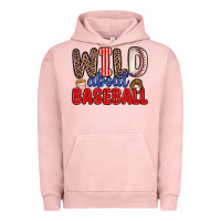 Pigment Salmon wild about baseball Urban Hoodie - Zillion Design Studio