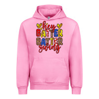 Fuchsia Pink hey batter batter swing softball Urban Hoodie - Zillion Design Studio