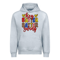 Heather Grey hey batter batter swing softball Urban Hoodie - Zillion Design Studio