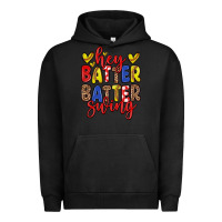Pigment Black hey batter batter swing softball Urban Hoodie - Zillion Design Studio