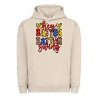 Pigment French Oak hey batter batter swing softball Urban Hoodie - Zillion Design Studio