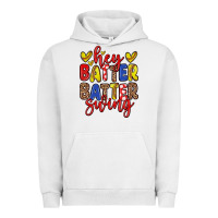 Pigment Lunar Rock hey batter batter swing softball Urban Hoodie - Zillion Design Studio