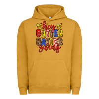 Pigment Peanut Butter hey batter batter swing softball Urban Hoodie - Zillion Design Studio
