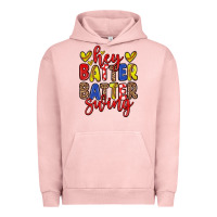 Pigment Salmon hey batter batter swing softball Urban Hoodie - Zillion Design Studio