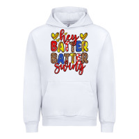 White hey batter batter swing softball Urban Hoodie - Zillion Design Studio