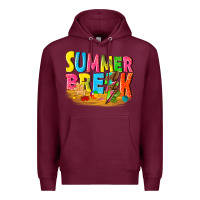 Burgundy summer break Premium Hoodie - texasbilliewilder