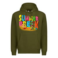 Army Green summer break Premium Hoodie - texasbilliewilder