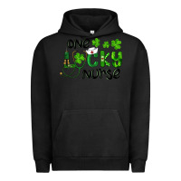 Pigment Black st. patrick's day one lucky nurse Urban Hoodie - RanaPortraitStore