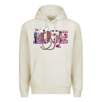 Oatmeal Heather valentine's day nurse love Premium Hoodie - RanaPortraitStore