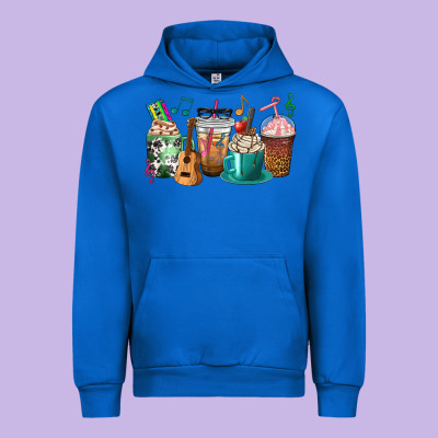 Music Teacher Coffee Cups Urban Hoodie Designed By Texasbilliewilder