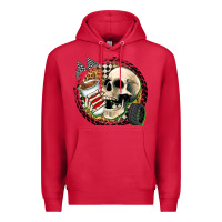 Cardinal race skull Premium Hoodie - Zillion Design Studio