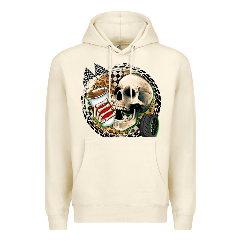 Race Skull Premium Hoodie by Zillion Design Studio | Teevron