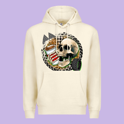 Race Skull Premium Hoodie Designed By Zillion Design Studio