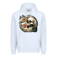 White race skull Premium Hoodie - Zillion Design Studio